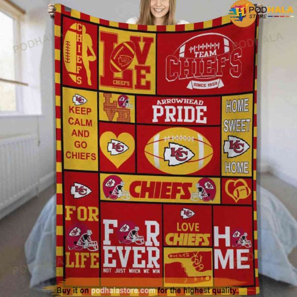 Kansas City Chiefs NFL Gifts For Fans, KC Chiefs Blanket