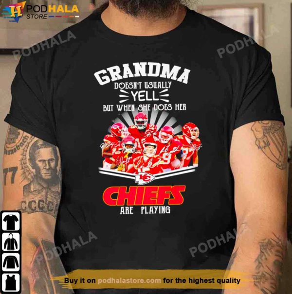 Kansas City Chiefs Shirt, Gift For Grandma Who Love KC Chiefs Football