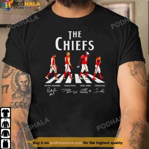 Kansas City Chiefs Shirt, KC Chiefs Abbey Road Signatures Shirt