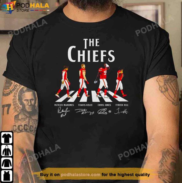 Kansas City Chiefs Shirt, KC Chiefs Abbey Road Signatures Shirt