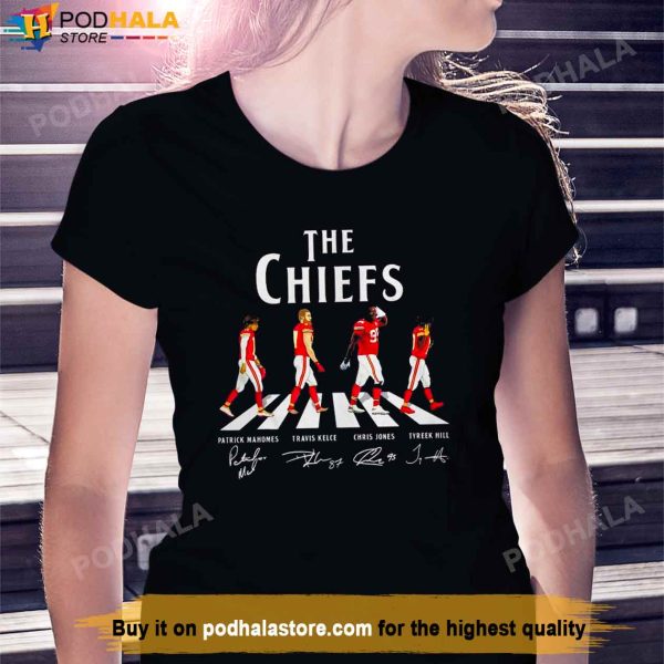 Kansas City Chiefs Shirt, KC Chiefs Abbey Road Signatures Shirt