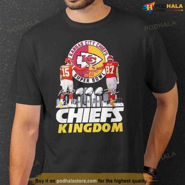 Kansas City Chiefs Shirt, Patrick Mahomes And Travis Kelce 2023 Super Bowl Shirt