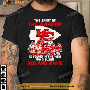 Kansas City Chiefs Shirt, The Spirit The Warrior Is Found Signatures Tee -  Bring Your Ideas, Thoughts And Imaginations Into Reality Today