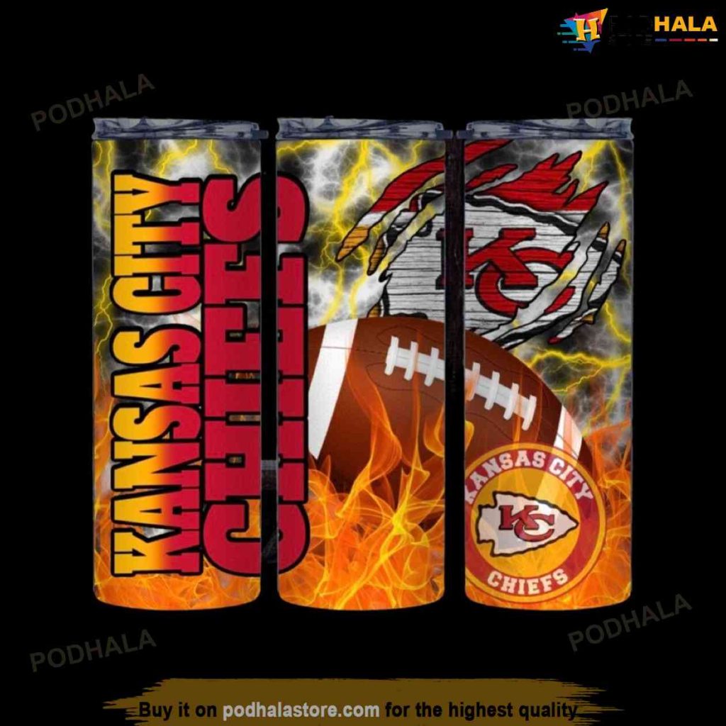 Kansas City Chiefs Skinny Tumbler, Kansas City Chiefs Gifts