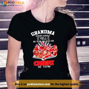 Kansas City Chiefs TShirt Gift For Grandma Who Love KC Chiefs Football
