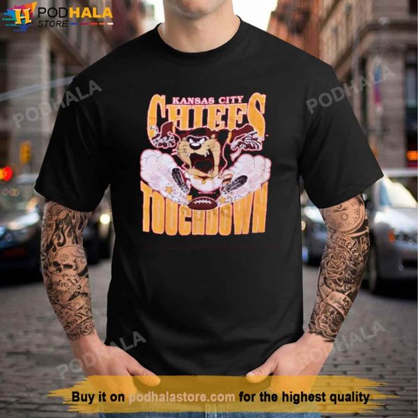 Kansas City Football Looney Tunes Taz T-Shirt, Kansas City Chiefs Gifts