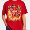 KC Champions 2023, Gift For Fan Football T-Shirt, Mahomes Goat Shirt