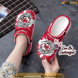 Kc Chiefs Crocs, Personalized Kansas City Chiefs NFL Gifts