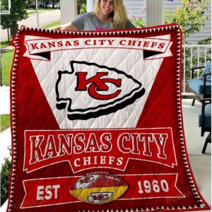 KC Chiefs EST 1960 Blanket - Football Team Kansas City Chiefs Blanket