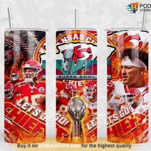 Kc Chiefs Super Bowl Champions 20 oz Tumbler, Football Gift For Fans