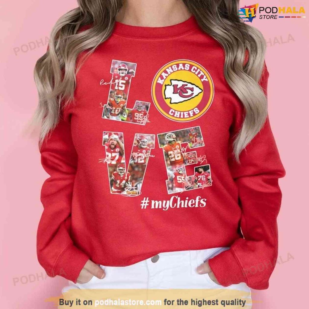 KC Chiefs Sweatshirt, KC Chiefs In My Heart Shirt, Kansas City Chiefs Gifts
