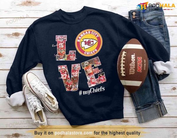 KC Chiefs Sweatshirt, KC Chiefs In My Heart Shirt, Kansas City Chiefs Gifts