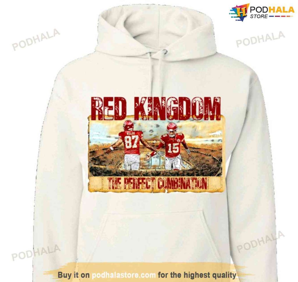 KELCE MAHOMES Red Kingdom Kansas City Chiefs Hoodie