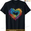 Kids Tie Dye Heart Valentines Day Graphic Girls Toddler Boys T-shirt
