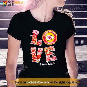 Love Kansas City Chiefs Signatures Tshirt Kc Chiefs Gifts For Super Bowl