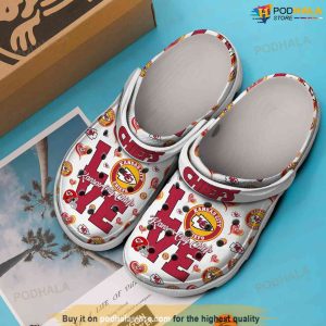 Love With Kansas City Chiefs NFL Kc Chiefs Crocs For Super Bowl Fans 2