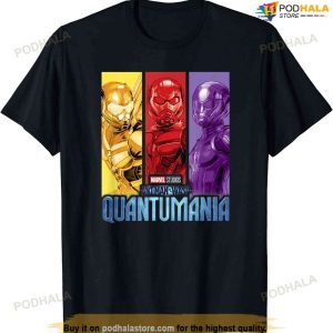 Marvel Ant-man And The Wasp Quantumania Hero Color Panels T-shirt