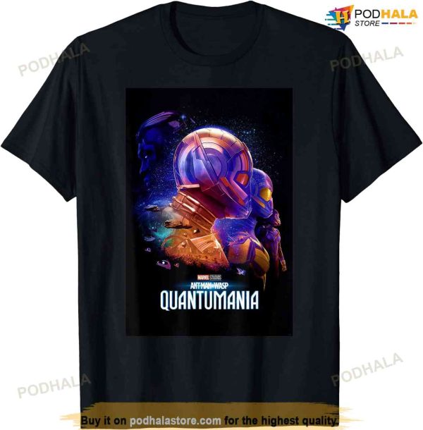 Marvel Ant-man And The Wasp Quantumania Trailer Poster T-shirt