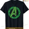 Marvel Avengers A Logo Lucky Shamrocks St. Patrick?s Day T-shirt