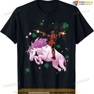 Marvel Deadpool Unicorn St. Patrick's Day T-shirt