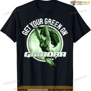 Marvel Gamora Green On St. Patrick's Graphic T-shirt