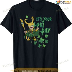 Marvel Kawaii It's Your Loki Day Shamrocks St. Patrick's Day T-shirt