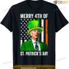 Merry 4th Of St Patrick's Day Joe Biden Leprechaun Hat T-shirt