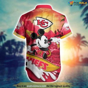 Mickey Mouse Kansas City Chiefs Nfl Hawaiian Shirt 3d 3