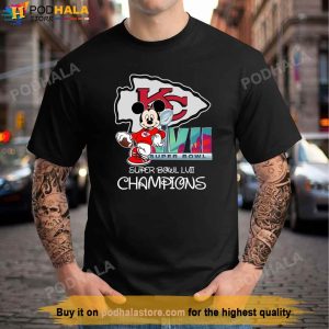 Mickey Mouse Kansas City Chiefs Super Bowl Lvii 2023 Champions Shirt