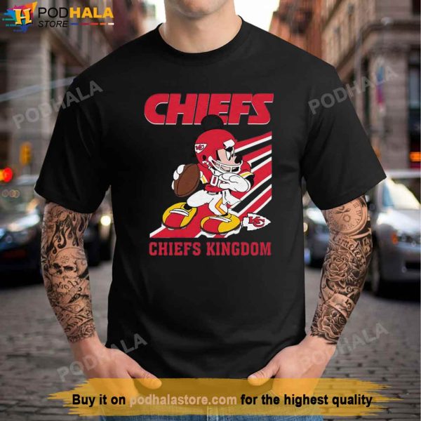 Mickey Mouse NFL KC Chiefs Shirt, American Football Team Champions