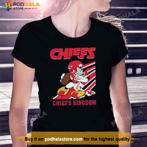 Mickey Mouse NFL KC Chiefs TShirt American Football Team Champions