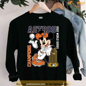 Mickey Mouse World Series Champions Astros Space City Tshirt