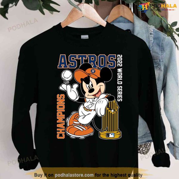 Mickey Mouse World Series Champions Astros Space City Shirt
