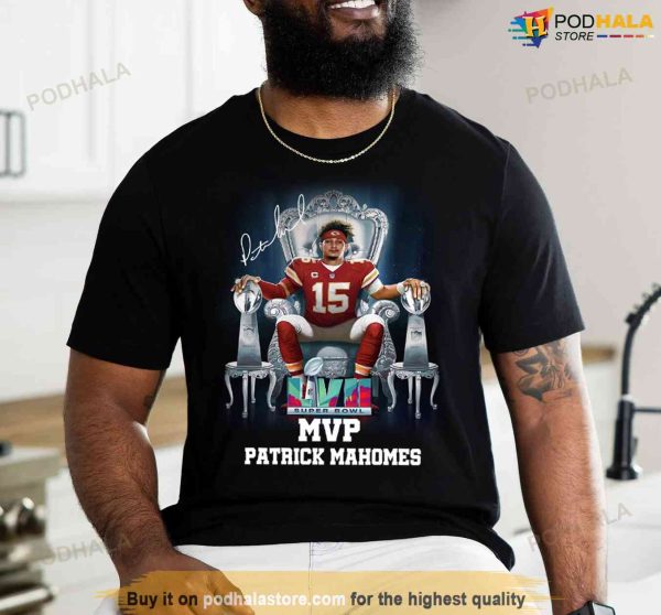 MVP Patrick Mahomes Shirt, Kansas City Chiefs 2023 Super Bowl LVII Shirt