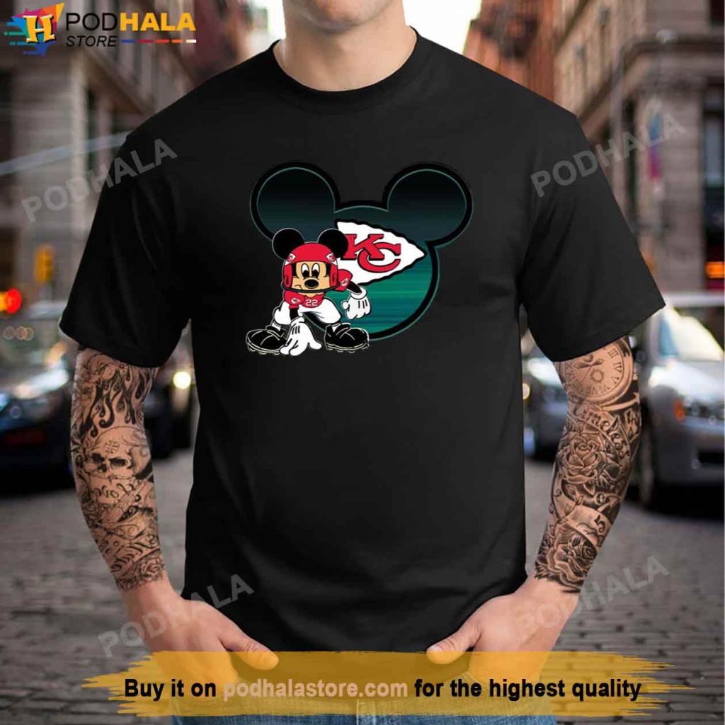 NFL Kansas City Chiefs Mickey Mouse Disney Football Shirt