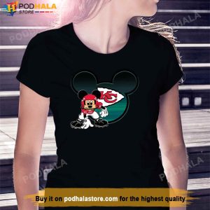 NFL Kansas City Chiefs Mickey Mouse Disney Football T Shirt