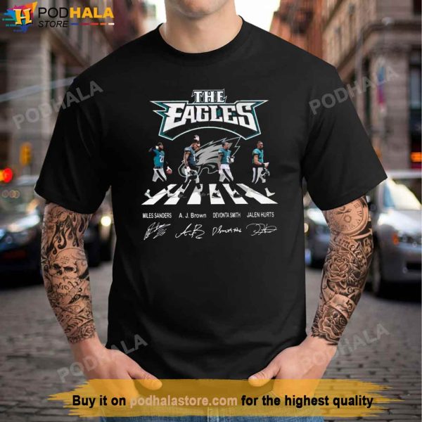 NFL The Eagles Football Players Abbey Road Super Bowl Champions Shirt