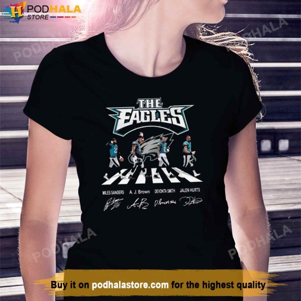NFL The Eagles Football Players Abbey Road Super Bowl Champions Shirt
