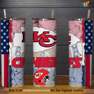 NFL Football Kansas City Chiefs 20 Oz Tumbler, Kc Chiefs Gifts For Fans