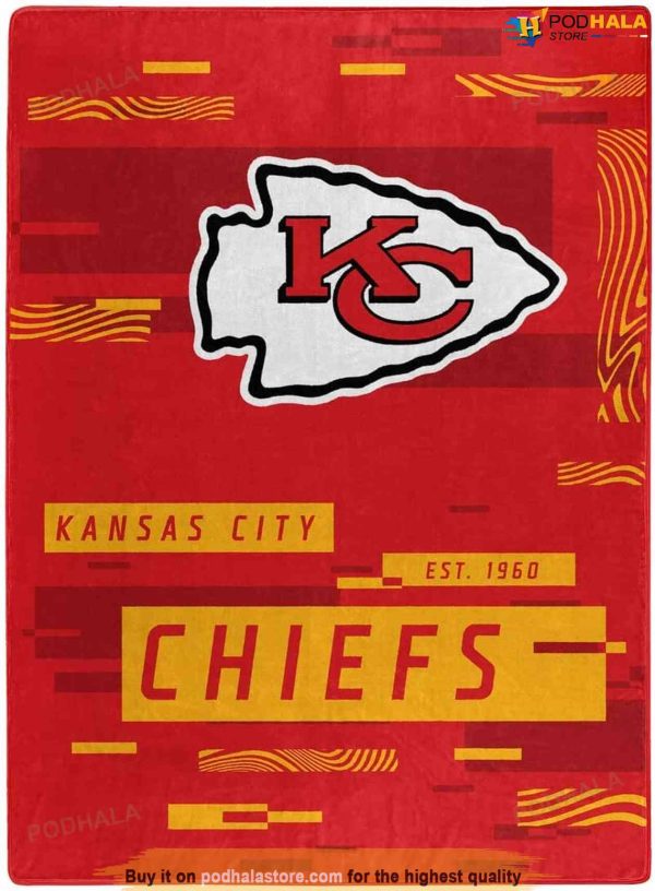 NFL Kansas City Chiefs Est 1960 Fleece Blanket, KC Chiefs Gifts