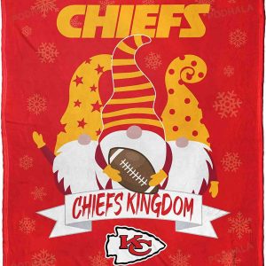NFL Kansas City Chiefs Gnomie Fleece Blanket, KC Chiefs Gifts