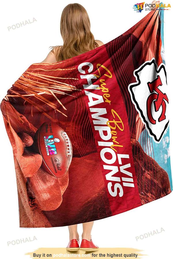 NFL Kansas City Chiefs Super Bowl LVII Champions KC Chiefs Blanket