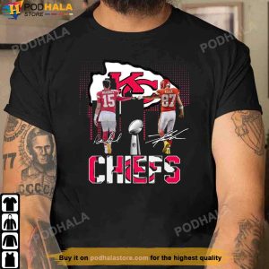 Patrick Mahomes And Travis Kelce Kansas City Chiefs Signatures Shirt