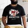 Patrick Mahomes Signatures Shirt, Kansas City Chiefs 2023 Super Bowl LVII Tee