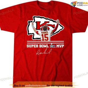 Patrick Mahomes Signatures Shirt Kansas City Chiefs 2023 Super Bowl Lvii Tshirt