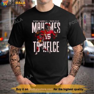 SALE!!! Patrick Mahomes & Travis Kelce T shirt Kansas City Chiefs Shirt  S-3XL