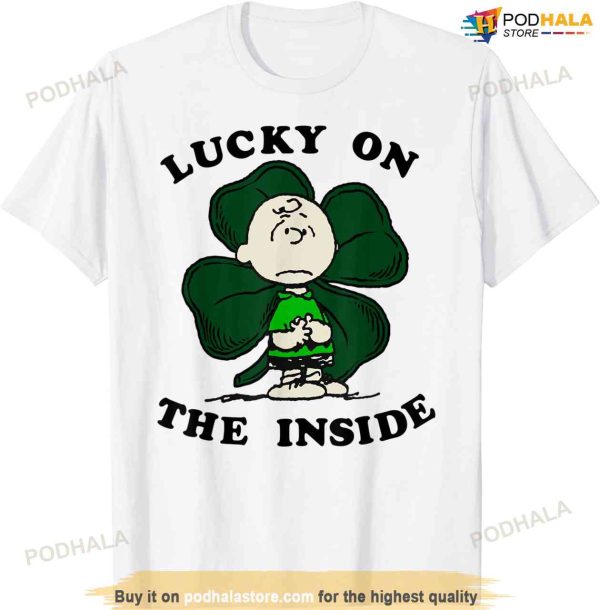 Peanuts St. Patrick Charlie Brown Lucky Inside T-shirt