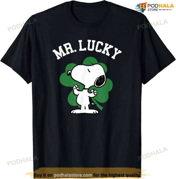 Peanuts St Patrick’s Day Snoopy Mr. Lucky T-shirt