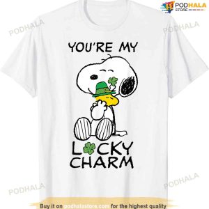 Peanuts St. Patrick's Snoopy Lucky Charm Clover T-shirt