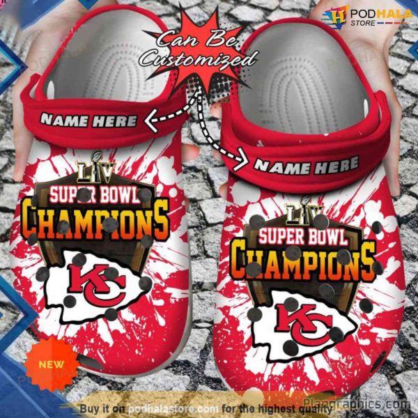 Personalized NFL Football Kansas City Chiefs Crocs Super Bowl
